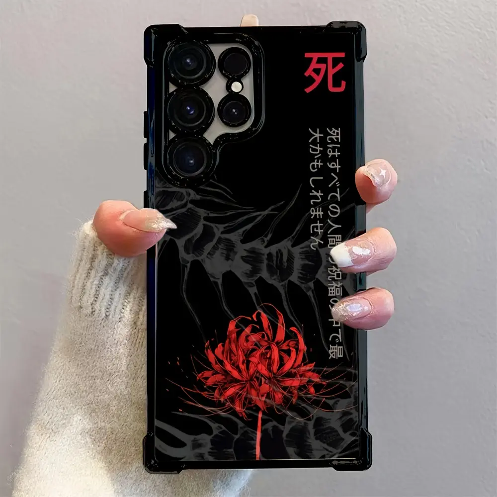Tokyo Anime Ghoul Phone Case Compatible with for samsung for Galaxy S25 S24 S23 S22 S21 FE Ultra Plus 4G 5G, Shockproof Transparent Soft Back Cover Protective Personalized Casing. Protection Animal, Accessories, Smartphone, Tpu, Phone Accessories