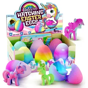 Unicorn Hatching Surprise Easter Eggs for Kids - 6 Pack - Grows 600% - Unicorn Toys for Girls Age 3-8 - Birthday Gift Ideas and Party Favors for 3+ Year Old Girl - Gifts for Ages 3 4 5 6 7 8