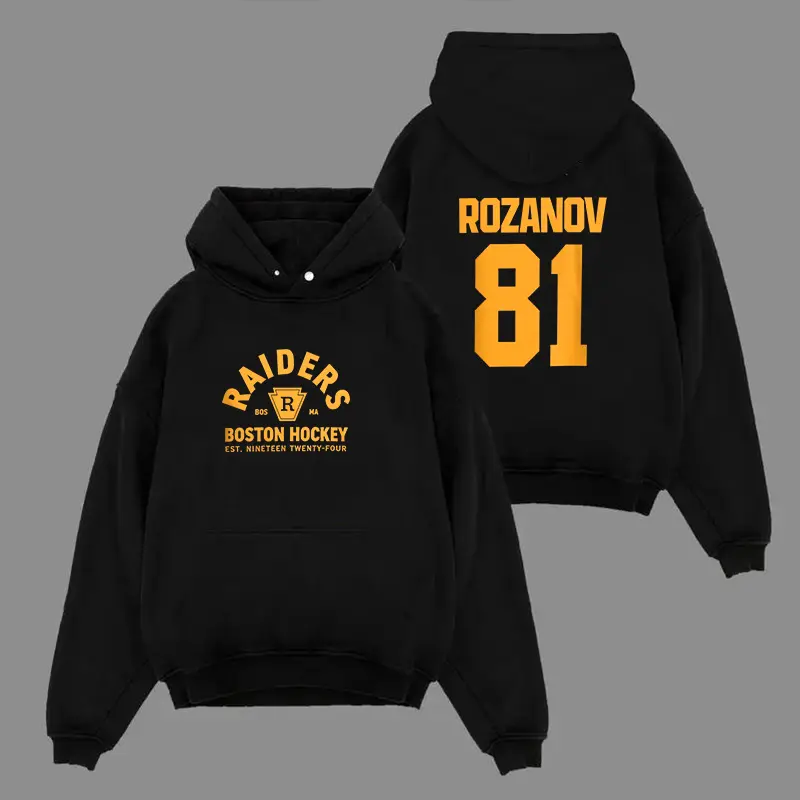 [Sale up to 50%] Men's Fitted Cotton Longsleeve Novelty Sweatshirt - Ilya Rozanov #81 Boston Raiders, Hudson Williams Connor Storrie, Heated Rivalry Inspired - Round Neck, Simple, Classic, for Halloween, Christmas, Gym - Menswear Casual Top