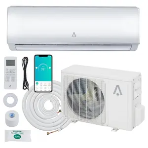 9000 BTU Mini Split Air Conditioner, WiFi Enabled, R454B 19 SEER2 115 V Ductless Inverter AC Unit, Pre-Charged Condenser & Installation Kit, Cools up to 450 sq ft