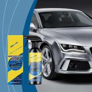 Hikmarion Car Nano Coating Spray, Home Paint Refresh Gloss Fast Application, Convenient Brightening Care Agent, Easy-To-Use Vehicle Polish, Quick Detail Spray