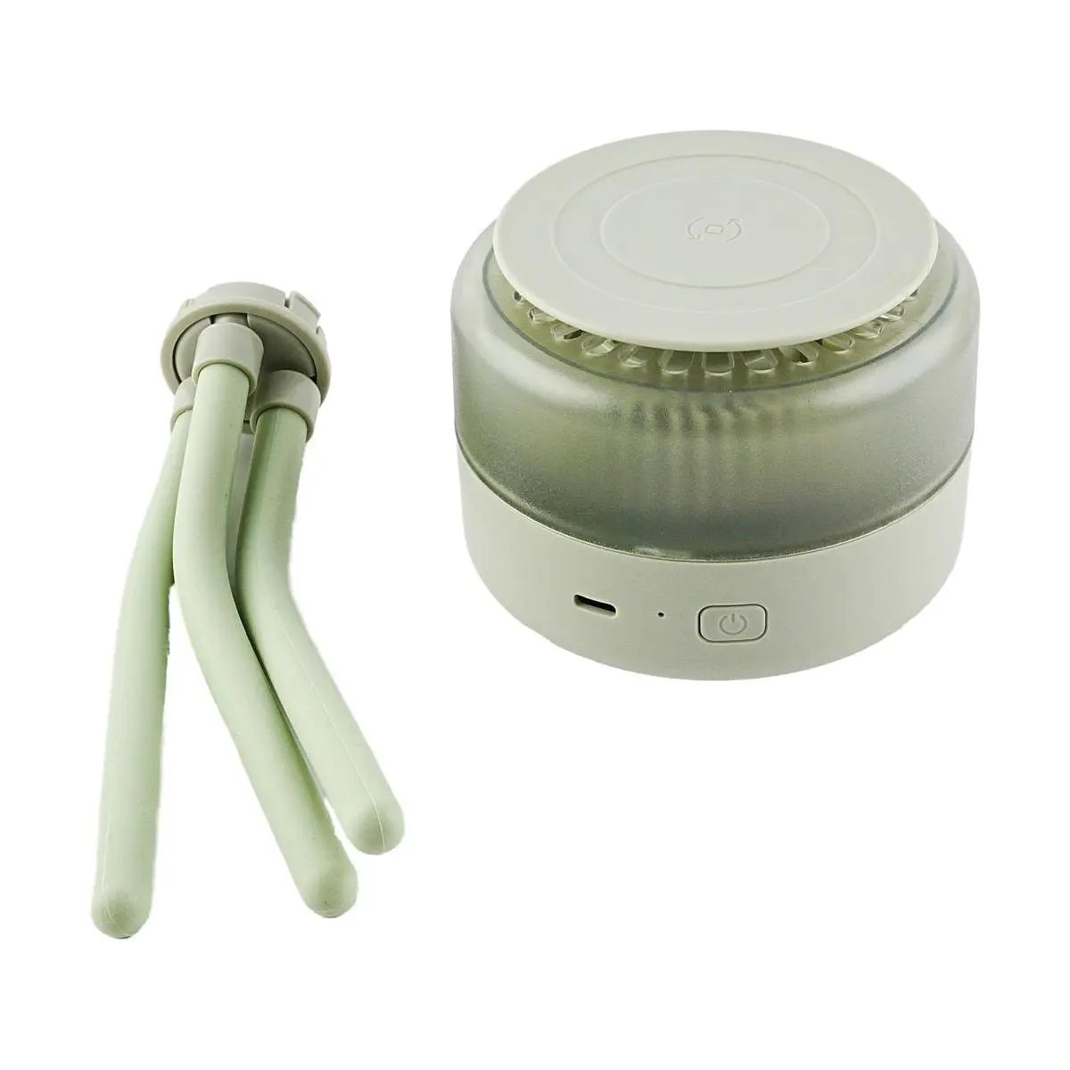 Chinese Brand Portable Octopus Fan for Strollers - Green, Multifunctional Mini Fan with Flexible Tripod, USB Rechargeable, Quiet Operation for Baby