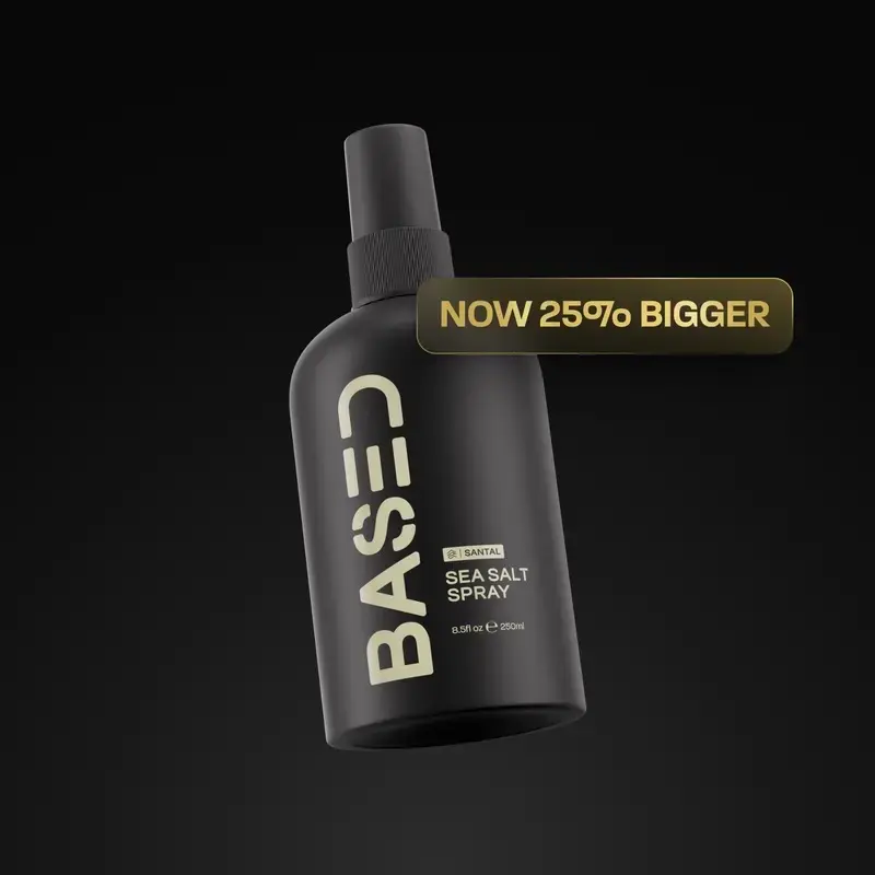 BASED Pomade & Sea Salt Spray | Medium Hold & Medium Shine | Simple, Effective, BASED
