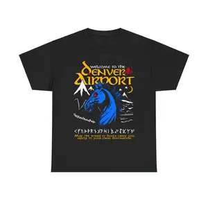 Welcome To The Denver Airport Unisex Heavy Cotton Tee.