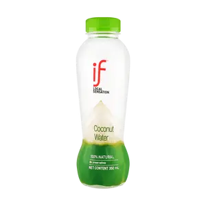 IF 100% Pure Coconut Water - Unsweetened NFC Young Coconut Juice, 350ml, Low Calorie, Zero Fat, Zero Added Sugar - Refreshing Tropical Drink, Perfect for DIY Cocktails & Smoothies