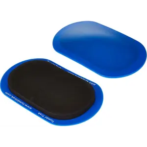 Tumbl Trak Smooth Sliding Sliders with Comfortable Top, Pair (for Carpet Floors) Blue(Small -Pair), 9 in