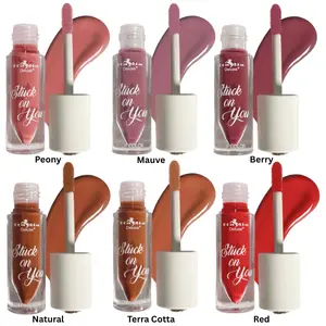 Italia Deluxe Stuck on You pH Lip Stain - Glossy to Semi-Matte Finish, Color-Shifting Shades, Lightweight Non-Drying Formula, 6 Juicy Shades