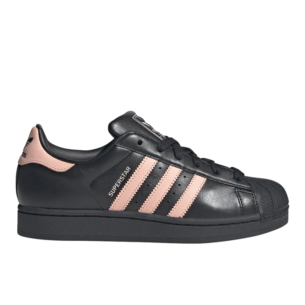 adidas Womens Superstar Sneakers Shoes Casual - Black