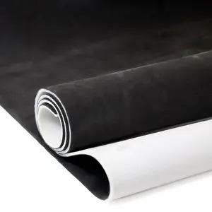 Suede Auto Headliner Fabric 96" L × 60" W with Foam Backing Black Interior Replacement Material for Car/Truck/SUV/RV Roof Home Repair/DIY Headliner Material