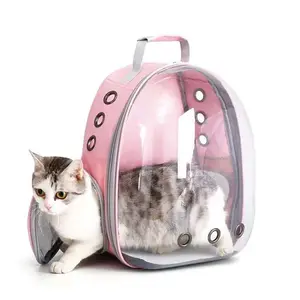Pet backpack stand, breathable and transparent, suitable for outdoor travel, cat bag space capsule pet travel