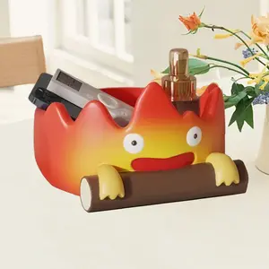 Anime Resin Cartoon Flame Figure Stylish Keychain Tray, Multi-Size Outdoor Indoor Decoration, Perfect Christmas and New Year Gift Choice, Trinkets