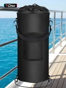 Reusable Boat Trash Can, Portable Floating Storage Container, Leakproof Bag with Clip, Fits 10-13 Gallon Bags, Ideal for Kayaking, Camping, Rvs, Boating Accessories