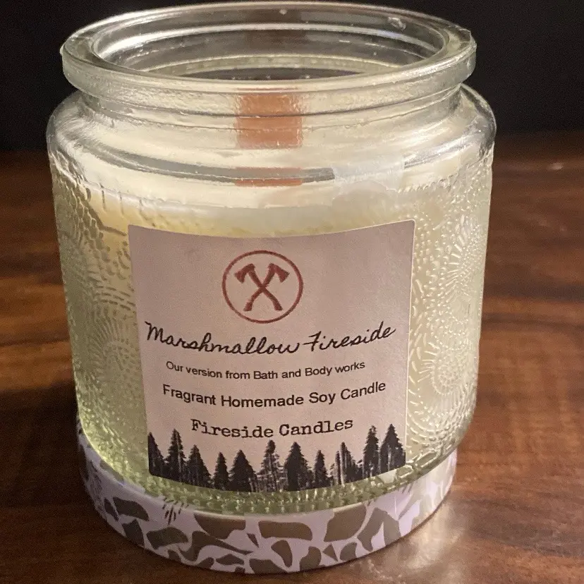Our Version of Marshmallow Fireside Candle