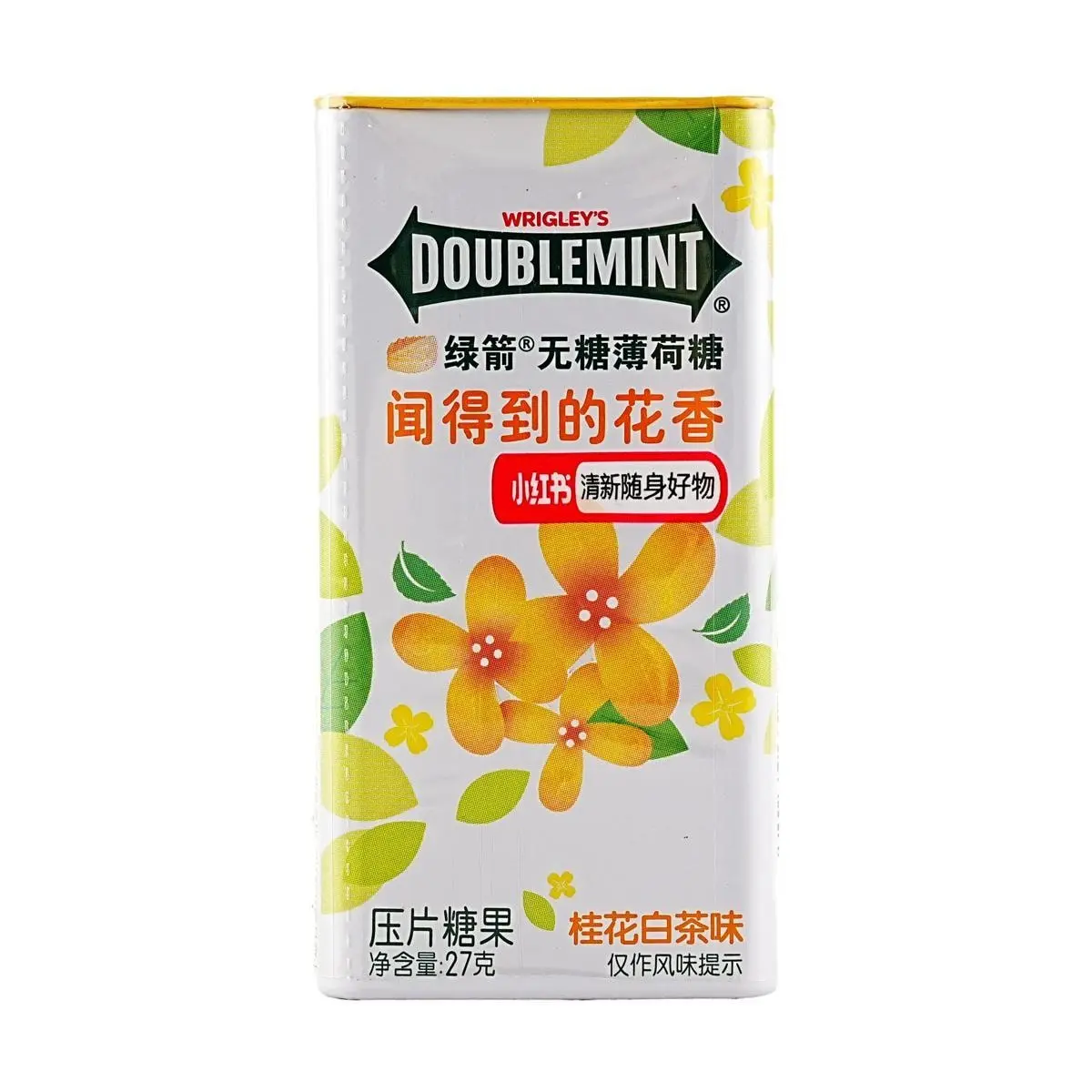 DOUBLEMINT Sugar-Free Floral Mint Candy Osmanthus White Tea Flavor 0.95oz