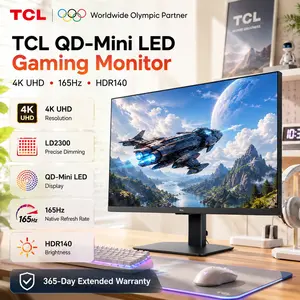 TCL 27" & 32" | G64/R84/R94 Multi-Color QD-Mini LED Gaming Monitor | QHD 2K/4K UHD | 165Hz/180Hz | 1ms GTG | HDR600/HDR1400 | AMD FreeSync/Premium | Built-in Stereo Speakers | Fully Adjustable Stand | Matte Panel