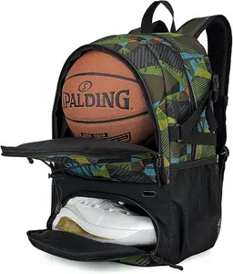 basketball backpack with  basketball shoe compartment