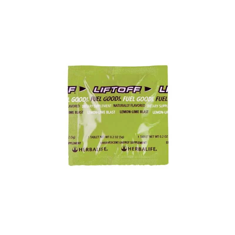 Herbalife Liftoff Lemon Lime Blast 100 Count Effervescent Drink Tablets Lemon Lime Flavor Vitamin C B Vitamins Dietary Supplement Daily Nutrition Energy Support Focus Support Dissolvable Tablets Ready to Mix Beverage Bulk Pack