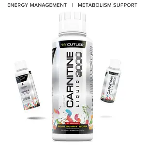 Cutler Nutrition Liquid Carnitine 3000 for Energy and Recovery Support Dietary Fitness Supplement Edible Healthcare Vitamin