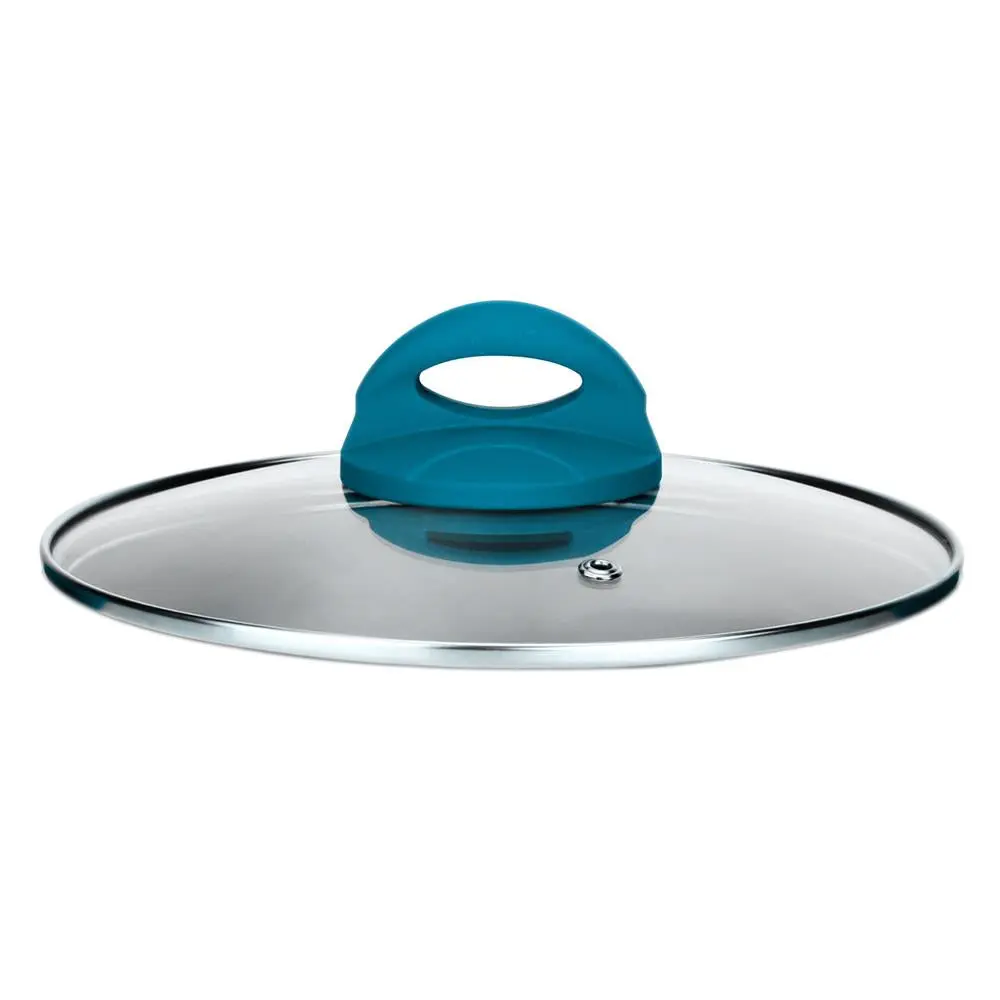 Dutch Oven Pot Lid with Handle | See-Through Tempered Glass Lid with Stainless Steel Rim - Fits 9.5'' Pot - Heat Resistant 500°F, Oven & Dishwasher Safe - Cookware Accessory