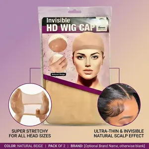Skinlike HD Wig Cap, 5 packs, 10 pieces Invisible and Sheer Breathable Ultra-thin Stretchy Stocking Caps for Lace Front Wigs