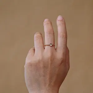 Clear Quartz Ring | April Birth Month Crystal Ring | Natural Crystal Rings