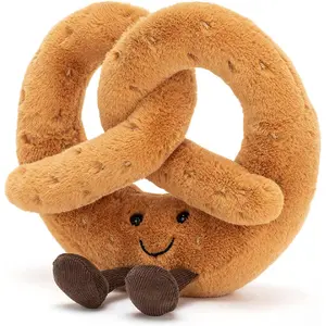 Jellycat Amuseables Pretzel Stuffed Toy, 7 inches - Food Plush - Fun Gift Ideatops