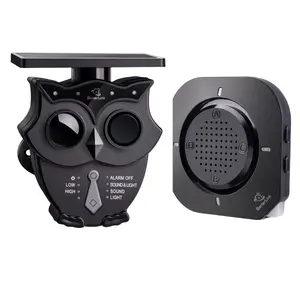 BetterLink 1/2 Mile Long Range Solar Wireless Driveway Alarm System IP65 Weatherproof Outdoor Motion Detectors&Sensor 120dB Siren Sound Light Security Alert System Monitor&Protect Outdoor/Indoor Property(Gary)