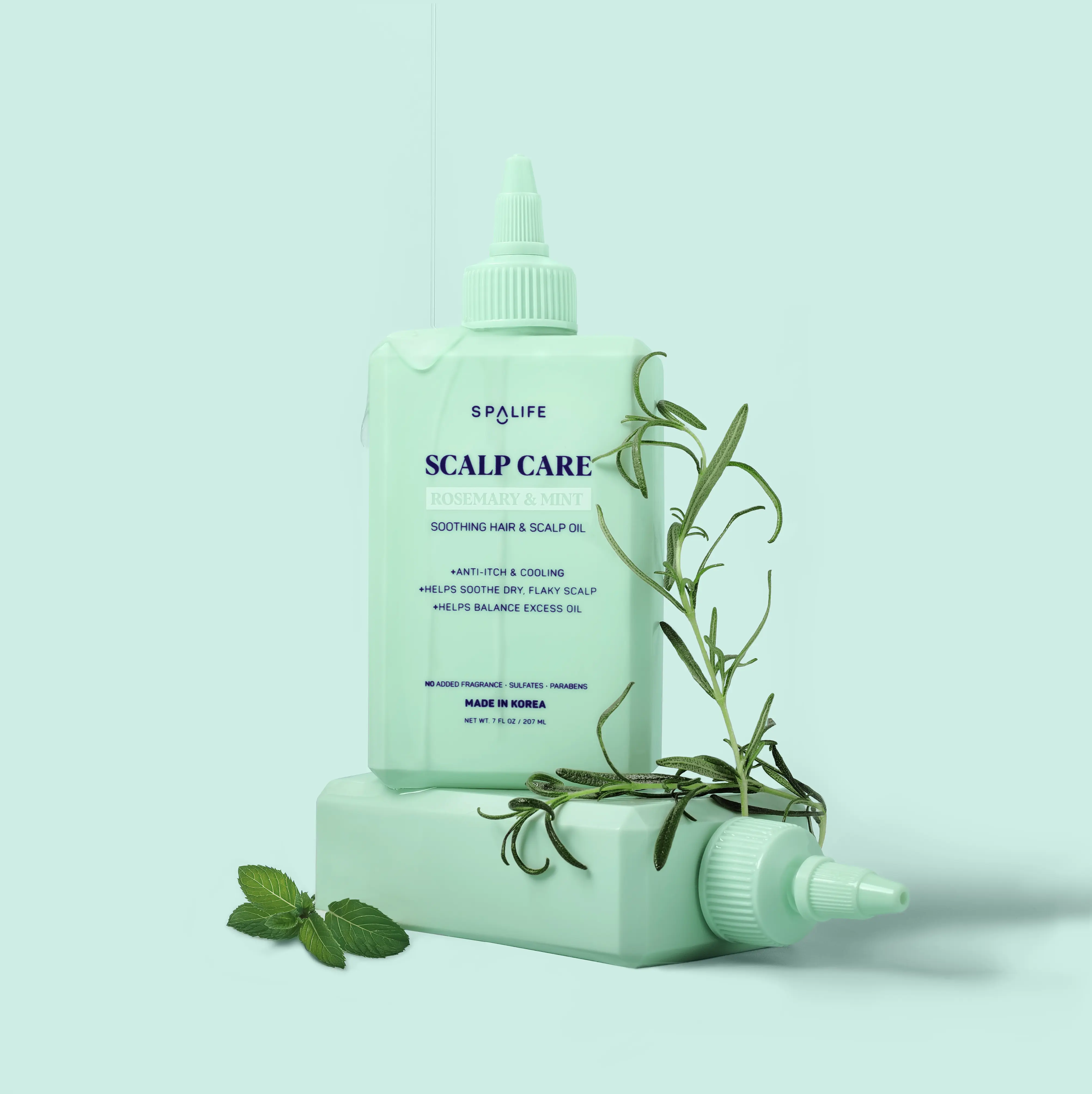 Scalp Care Rosemary & Mint Soothing Hair & Scalp Oil - Haircare Serum