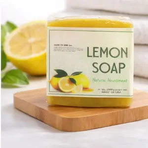 Natural Lemon Soap Bar | Brightening & Refreshing Daily Cleanser (200g)