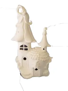 Fuschia Fairy Bell Manor Fairy House ceramic bisque, ready to paint