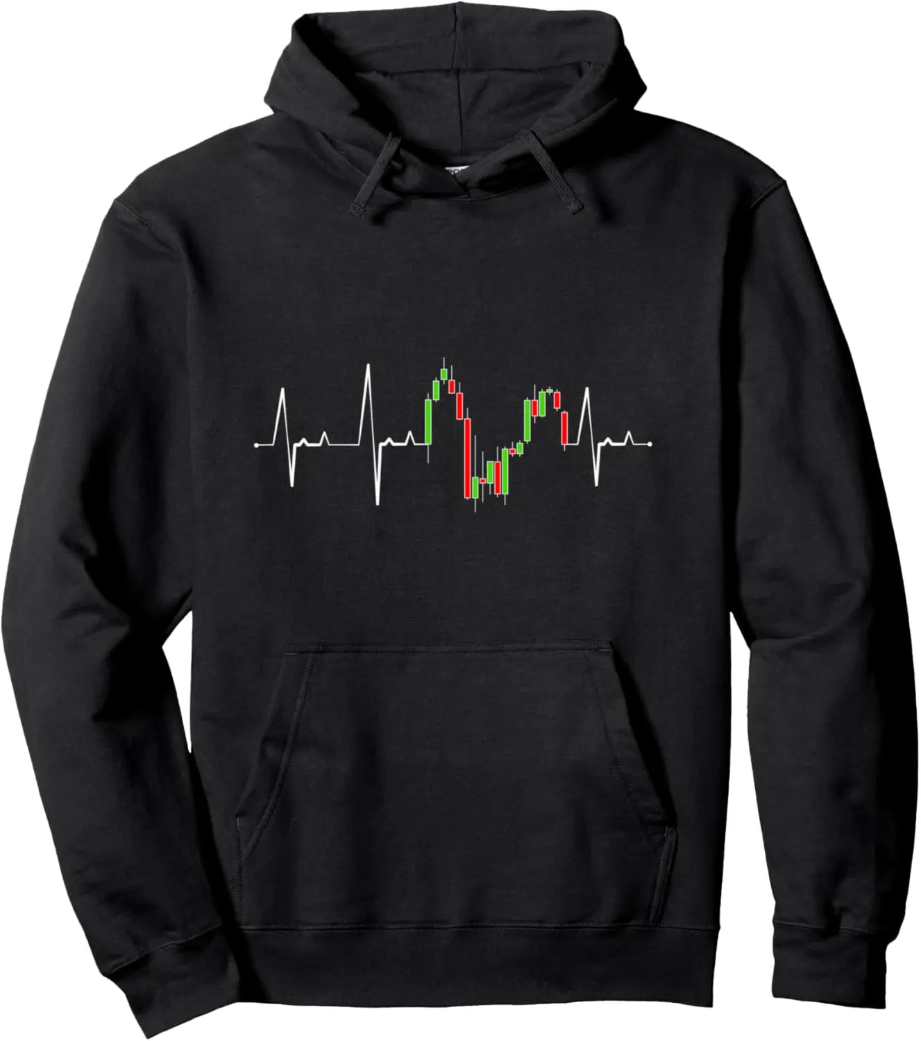 Heart Beat Day Trading & Investing Stock Market Trader Pullover Hoodie