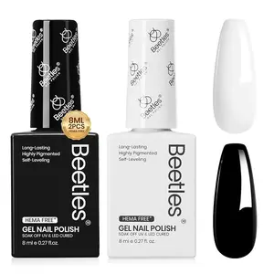 Beetles Hema Free Gel Nail Polish, DIY Nails at home gift Glow Manicure  cosmetic Cutics Black Friday Winter Nail Christmas Gift