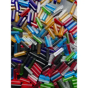 Bead spacers, Oblongs Beads, Decorative Beads for Jewelry making. 100pcs