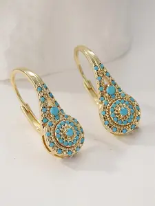 Elegant Faux Turquoise Water Drop Dangle Earrings, Simple Style for Women, Perfect for Daily Wear, Mother's Day & Valentine's Gift