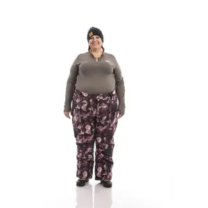 Statement Insulated Plus Size Snow Pants | Wine Rose
