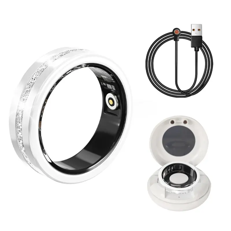 Multifunctional Smart Sports Ring |   Heart Rate & Blood Oxygen Tracking |   Pedometer & Sleep Monitor |   Wearable Health Tracker