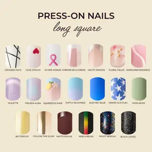 Kleo Kolor Long Square Collection Press-On Gel Nails