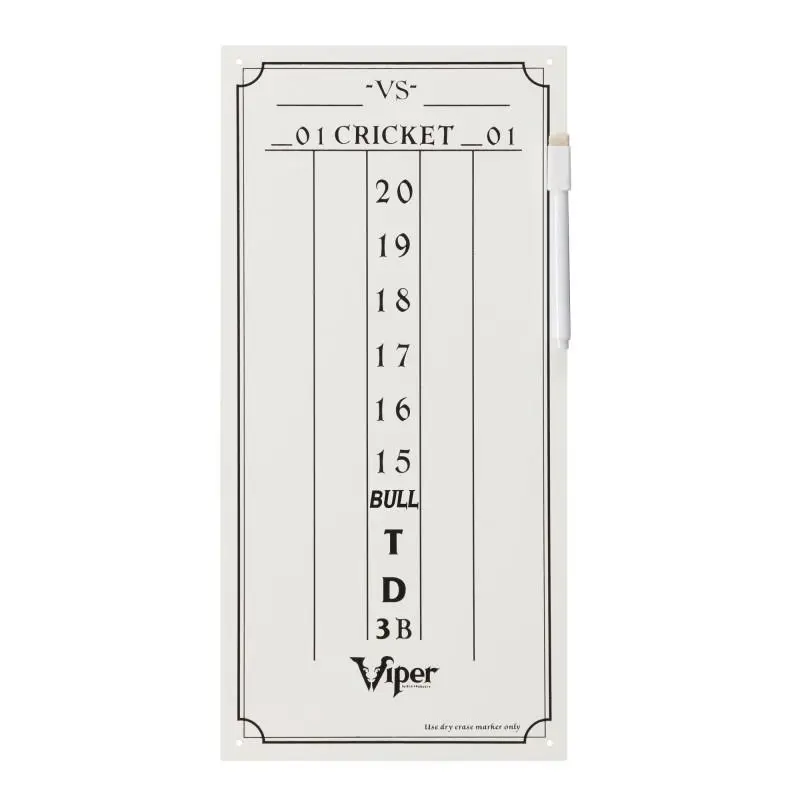 Viper Small Cricket Dry Erase Scoreboard Dartboard Scorekeeping