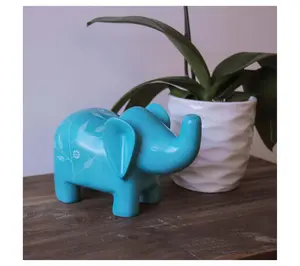 Global Crafts Soapstone Elephant Sculpture or Bookend