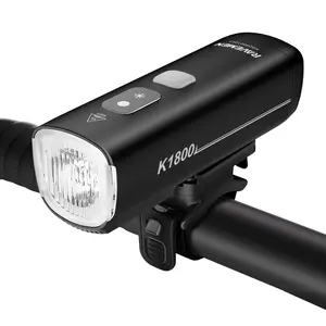 RAVEMEN K1800 AI Bike Front Light | 1800LM | AI Night Mode Auto Brightness | Wireless Remote | Wide Angle Lens | Inverted Mount | IPX7 | USB-C | 28H Runtime