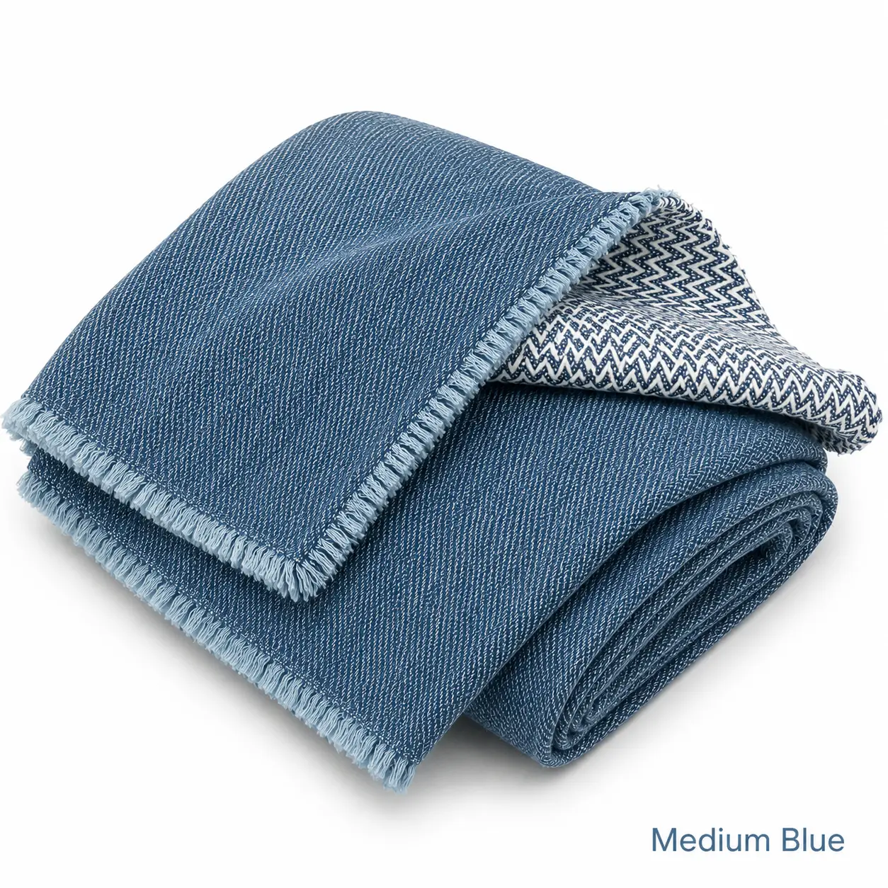 10 oz Medium Weight Medium Wash Denim Fabric by The Yard, 71" Extra Wide Precut 1 Yard Cotton Blend for Sewing, Home Decor & Crafts Soft Denim, Woven Texture