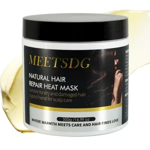 Self-Heating Hair Repair Mask, Thermal Deep Conditioning for Dry Damaged Hair All Hair Types, Sulfate-Free, Vegan, Cruelty-Free, 16.90 oz 500ml