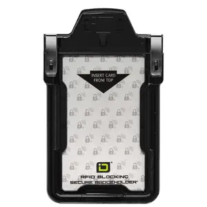 Secure Badge Holder Classic with BloxProx™ - Protects 125Khz HID Prox 1 ID Card Holder