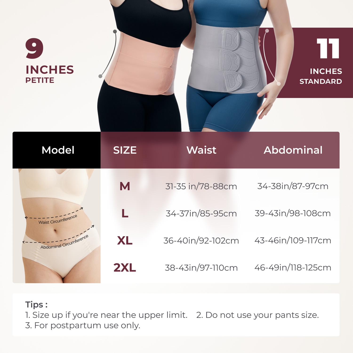 Momcozy Ergowrap Postpartum Belly Band for Natural and C-Section Recovery, Abdominal Binder with 3D Abdomen Lifting & Ergonomic Back Support, Seamless Belly Wrap Shapewear for Post Surgery Recovery——Standard