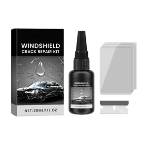 Windshield Repair Kit, Car Windshield Crack Repair Kit, Car Window Repair Liquid for Glasses, Mirrors All Crack Types