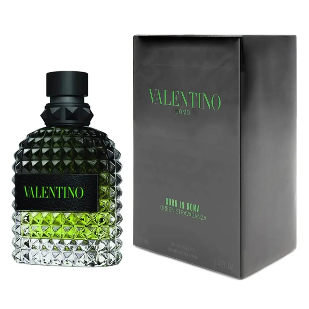 Valentino Uomo Born In Roma Green Stravaganza for Men Eau de Toilette Spray, 3.4 Ounce