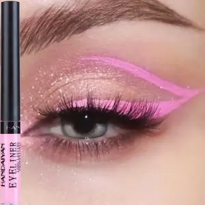 1pc Waterproof Pink Liquid Eyeliner Pencil Quick-Dry No Blooming Colorful Blue Yellow White Red Eye Liner Pen Makeup Cosmetics Tools Lipliner