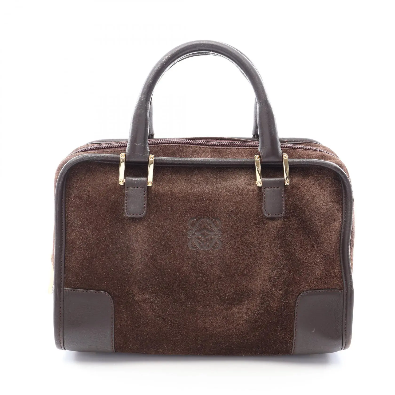 Pre-owned Loewe Suede Shoulder Bags Leather Handbag