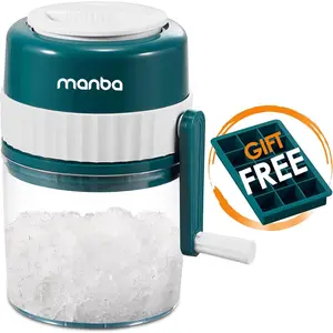 Ice shaver and snow cone machine premium portable ice crusher and shaved ice machine with free ice cube trays bpa free