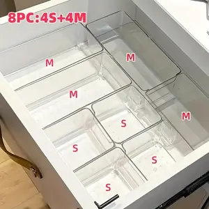 Acrylic Transparent Storage Boxes, Home Storage, 4 S Sizes + 4 M Sizes, Organize Small Items, High-End Look, Recommended by Organizers, Tiktok Favorite